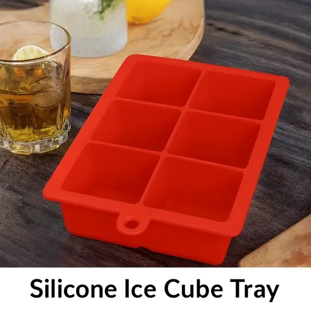 Moldberry Silicon Ice Tray Square – 6, Small MB/8006