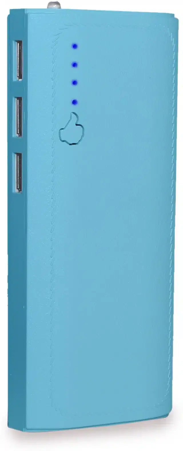 Portable Inbuilt Cables Power Bank, Blue, 20000 mah