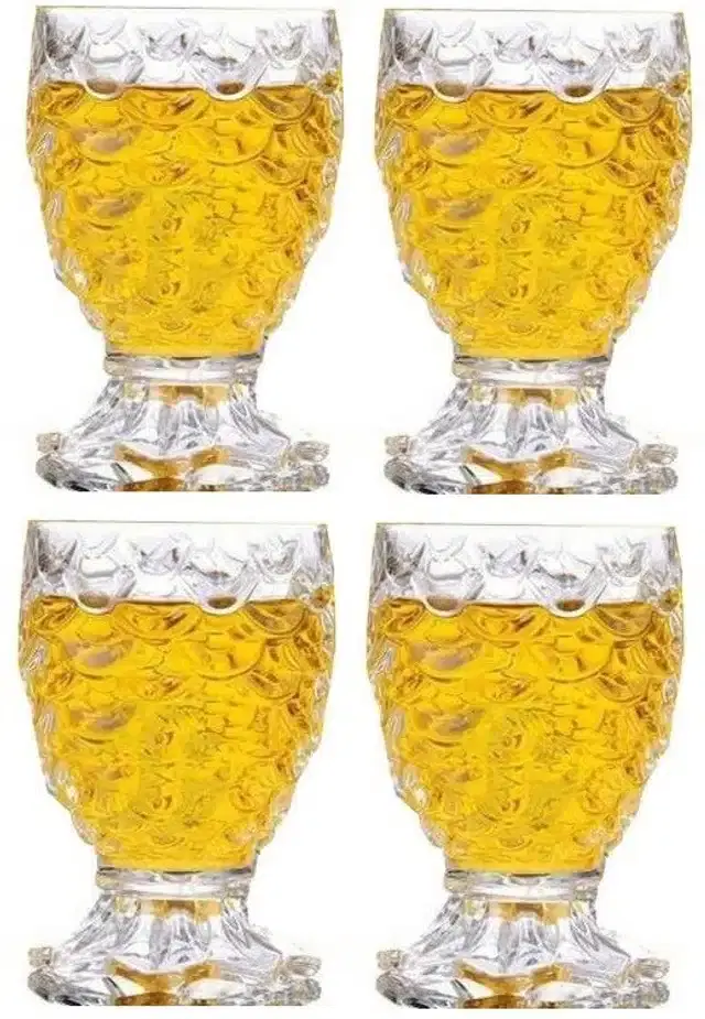 Liquor cum Cocktail Glasses, Transparent, 140 ml, Pack of 4