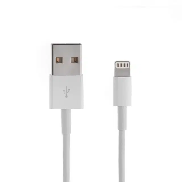 Ligtening to USB Type Mobile Charging Cable, White