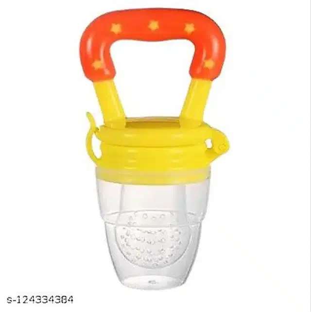 Silicone Nibbler for Infants, Red & Yellow