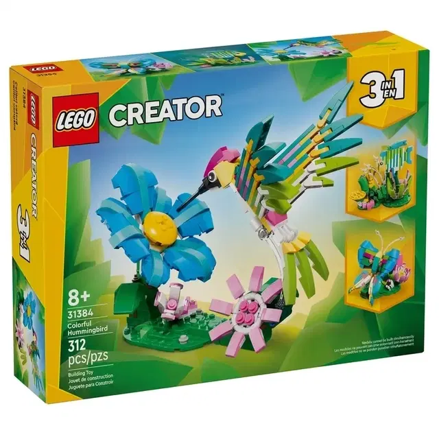Lego Wild Animals: Colorful Hummingbin 31384