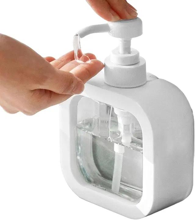 Plastic Refillable Liquid Soap Dispenser for Bathroom, Multicolor, 300 ml, Pack of 1