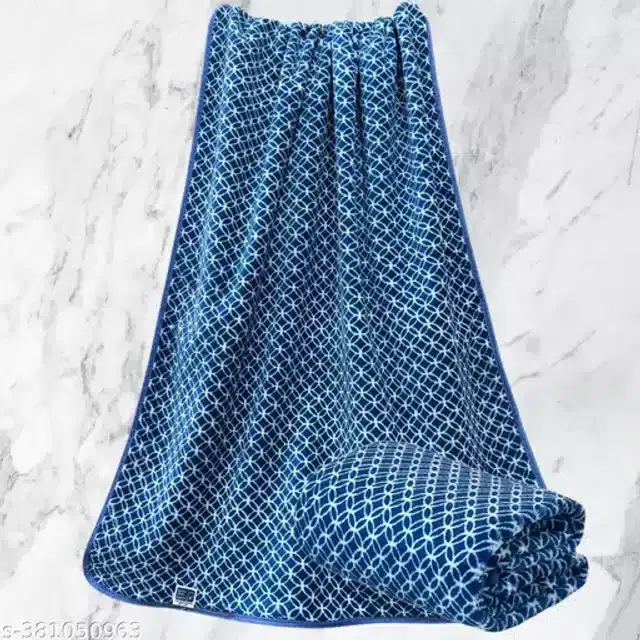 Cotton High Absorbent Bath Towels, Navy Blue, 70x140 cm