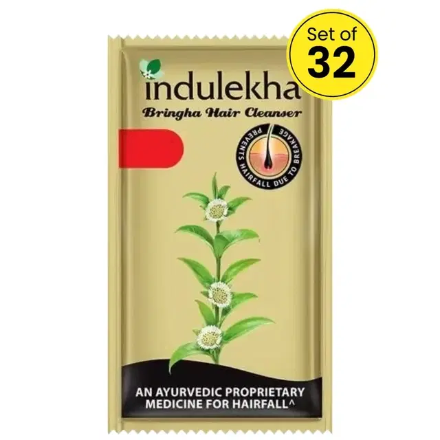 Indulekha Bringha Anti Hairfall Cleanser 5.5 ml (Pack of 32)