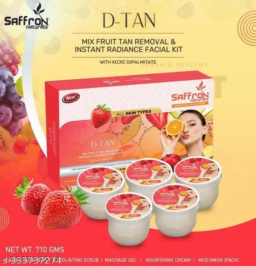 Saffron D-Tan Facial Kit, 710 g