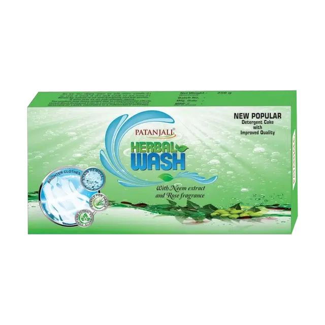 Patanjali Herbal Wash Detergent Cake 225 g