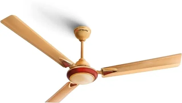 Longway Starlite-1 P1 1200 mm 3 Blade Ceiling Fan, Ultra High Speed | Golden Beige | Pack of 1