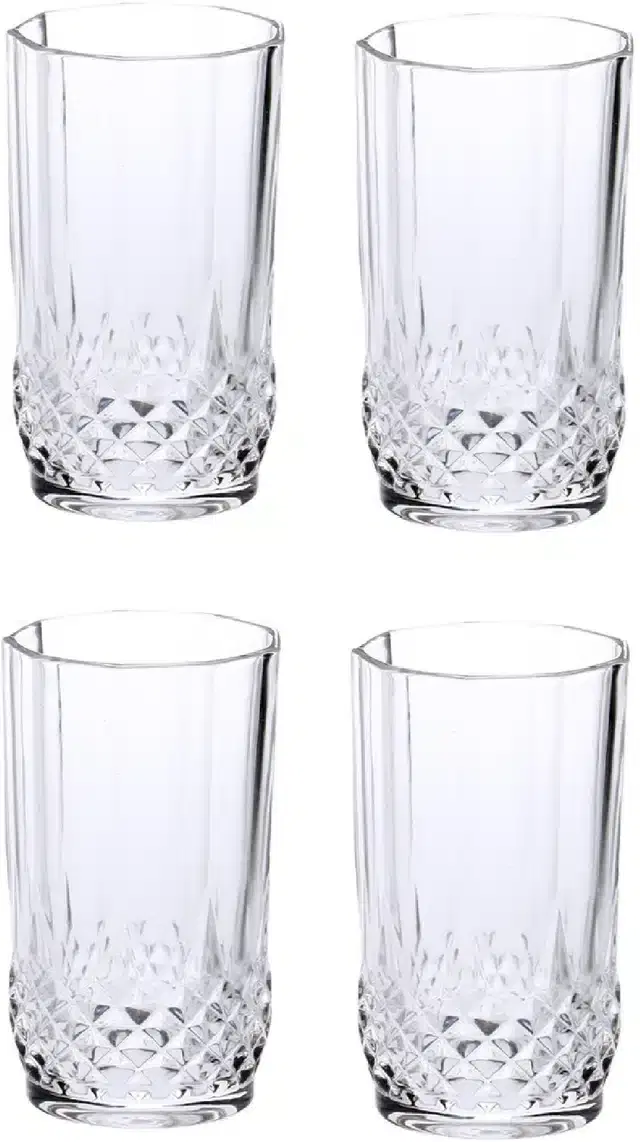Liquor cum Cocktail Glasses, Transparent, 200 ml, Pack of 4