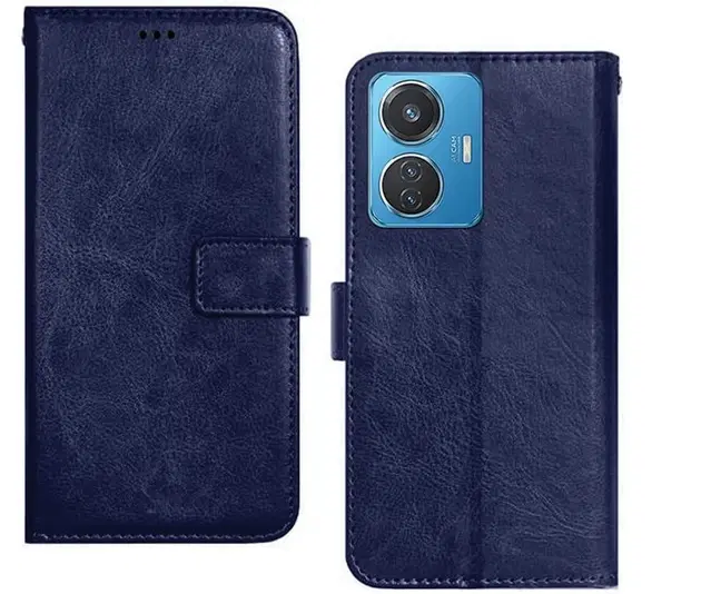 Flip Mobile Cover for IQOO Z6 44W, Multicolor