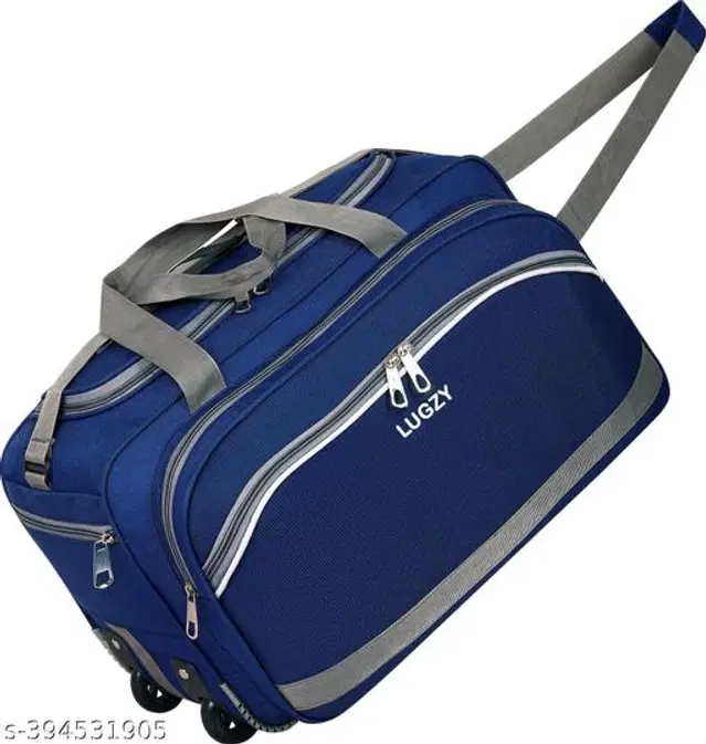 Polyester Duffel Bags, Blue