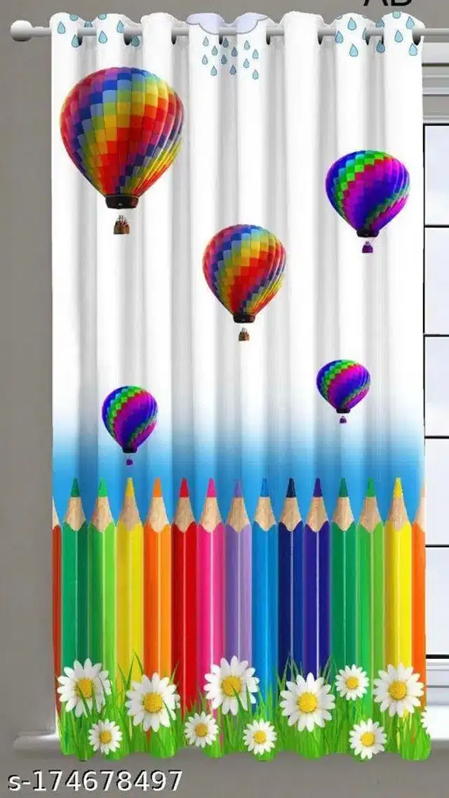 Curtains for Door, Multicolor, 5 Feet