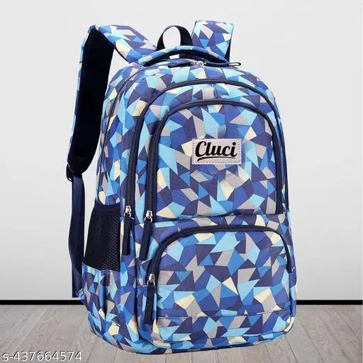 Canvas Backpack Bag, Blue