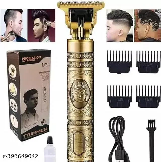 T9 Rechargeable Professional Hair Trimmer for Man & Women, Gold