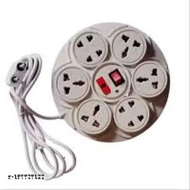 Plastic Universal Surge Protector, White