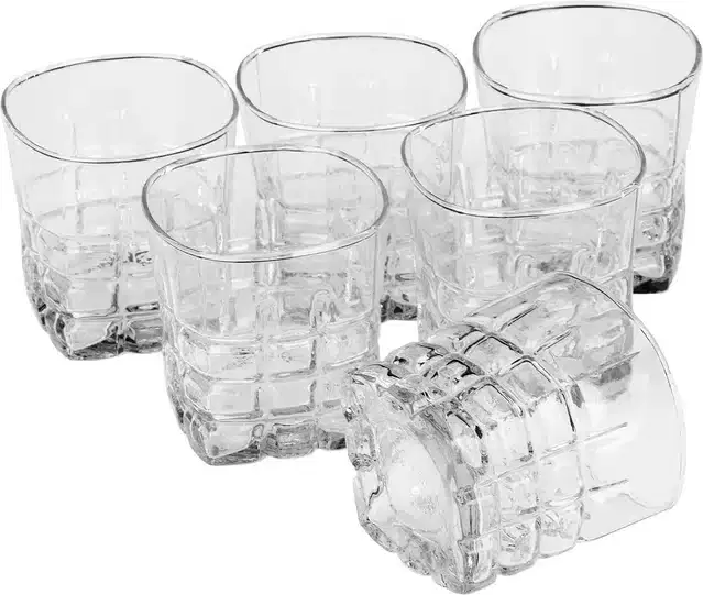 Liquor cum Cocktail Glasses, Transparent, 200 ml, Pack of 6