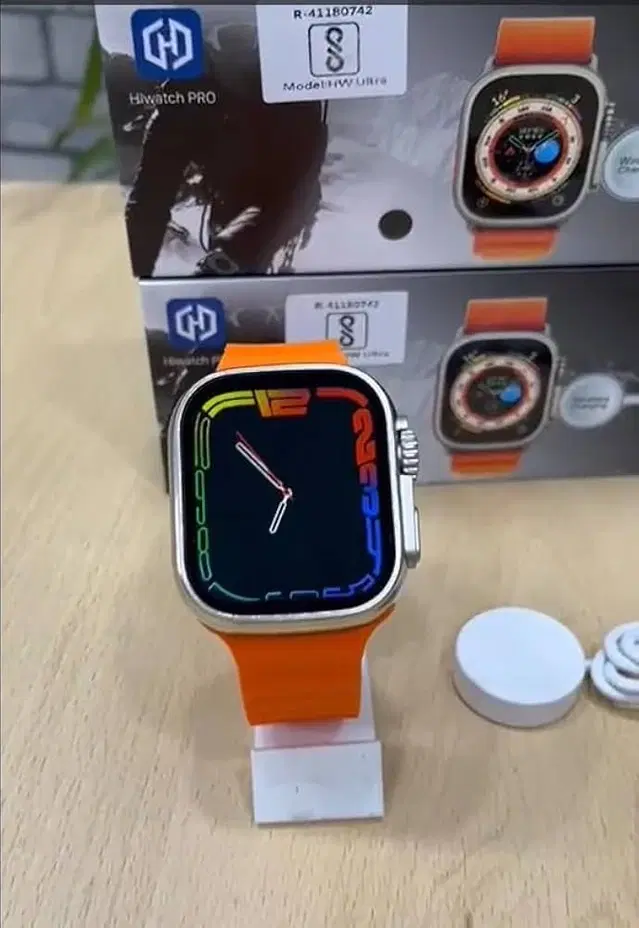 Silicone T800 Ultra Smartwatch, Orange