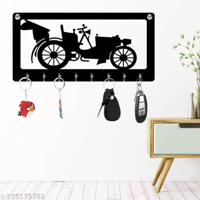 Wooden Key Holder, Black