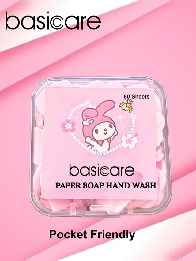 Basicare Paper Soap Hand Wash 80+ sheets