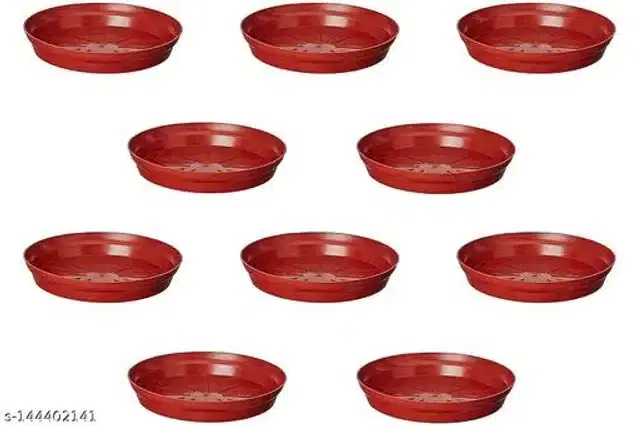 Plastic Bottom Tray, Brown, 6 inch, Pack of 10