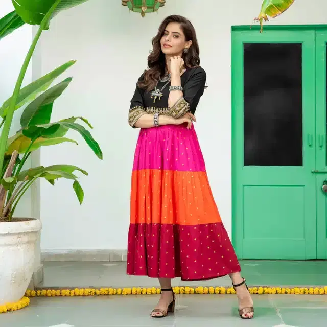 Gown for Women (Black, XS)