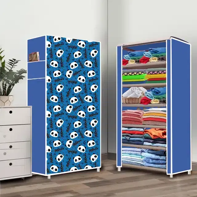 Portable Lightweight Cloth Storage Bag, Blue