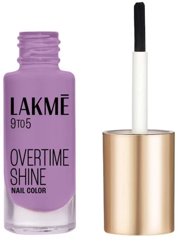 Lakme 9 To 5 Primer + Gloss Nail Color (Lilac Link) (6 ml) Pack Of 1