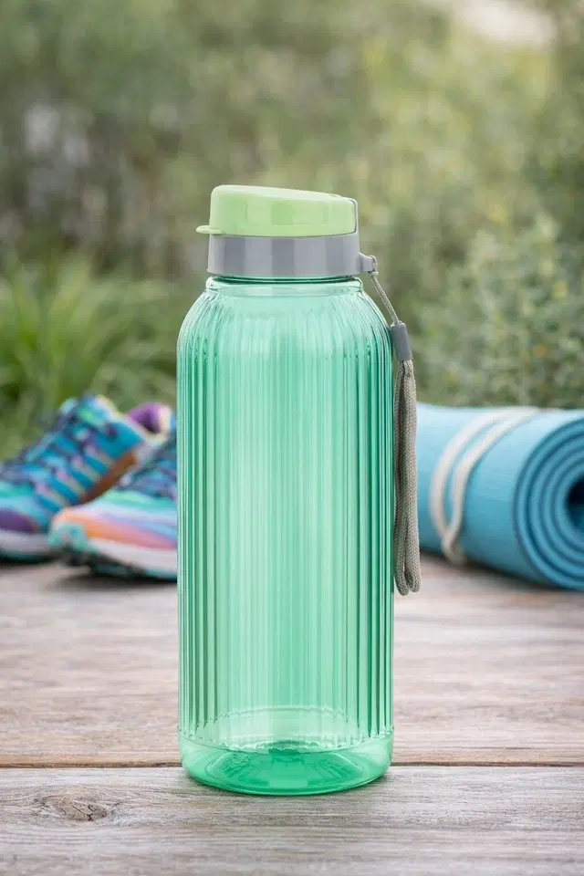 Plastic Water Bottles, Green (1500 Ml)