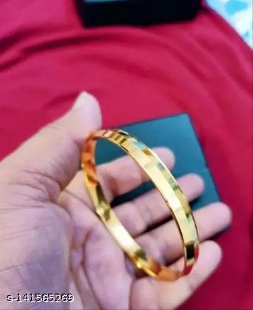 Gold Plated Kada Bracelet for Men