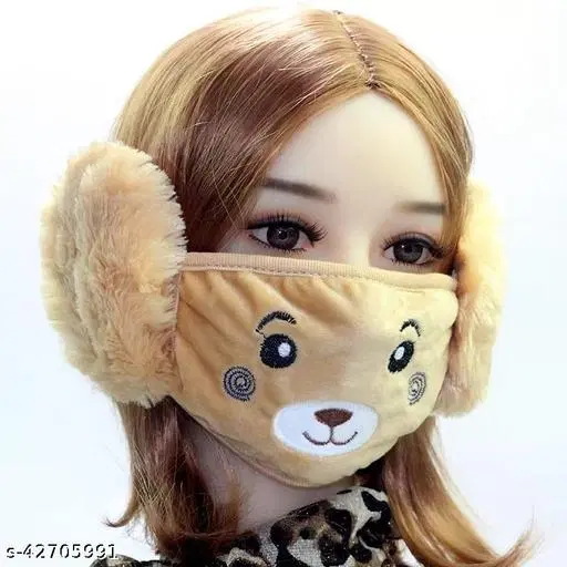 Fur Earmuffs for Kids (Multicolor, 6-7 Years)