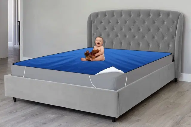 Homwatica Waterproof Mattress Protector Blue 72X75In Pack Of 1