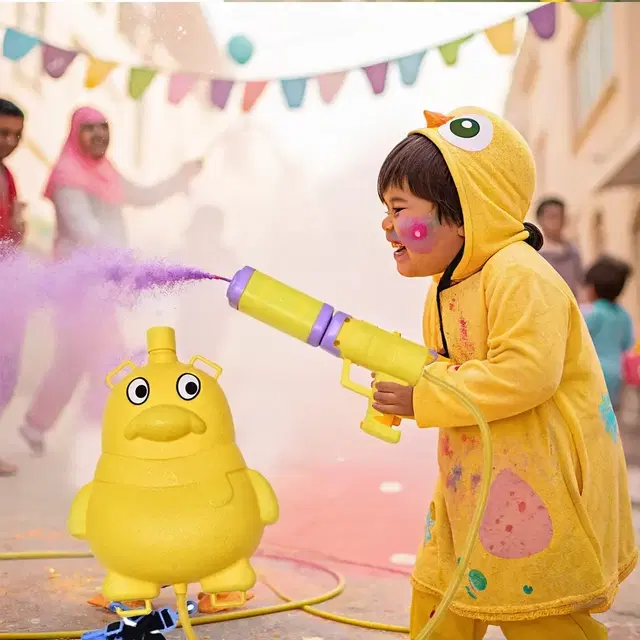 Penguin Water Tank Holi Pichkari, Pack of 1