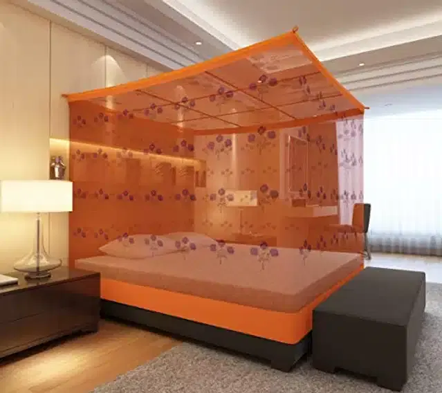 Mosquito Net, Orange, 6x7 Inches