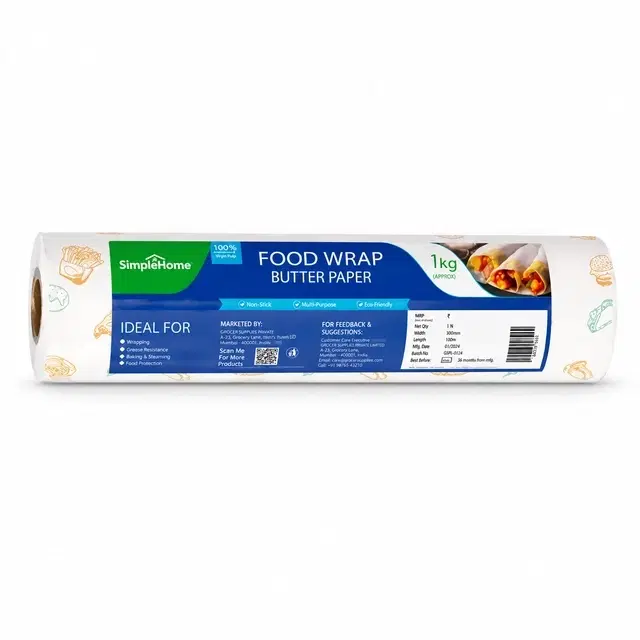 SimpleHome Basic Food Wrapping Paper 1Kg [Gross]