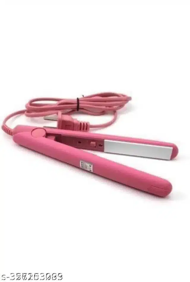 Plastic Hair Straightener, Pink, 100 W