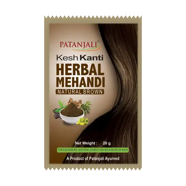 Patanjali Kesh Kanti Herbal Natural Brown Mehandi 20 g