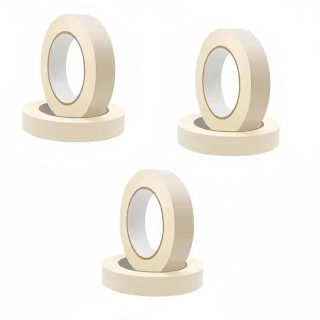 Paper Masking Tape, 1 inch or 24mm x 20 meters Original Tape for Painting,Drawing,Furniture Making etc, Pack of 6