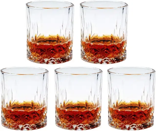 Liquor cum Cocktail Glasses, Transparent, 200 ml, Pack of 5