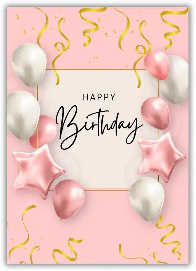 Birthday Greeting Card, Multicolor
