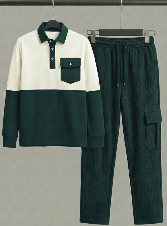 Solid Night Suit For Men  Green , (M)