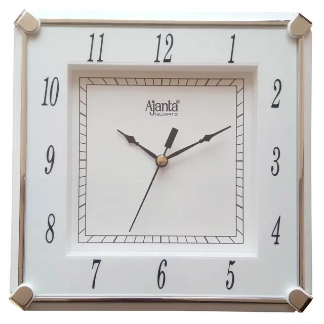 Ajanta Analog Wall Clock, White