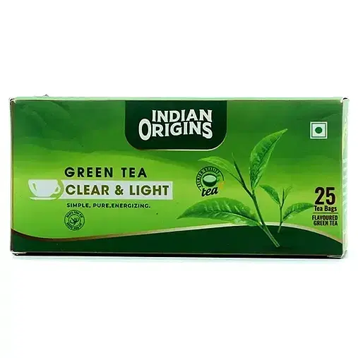 Indian Origins Clear & Light Green Tea - 25 Pcs