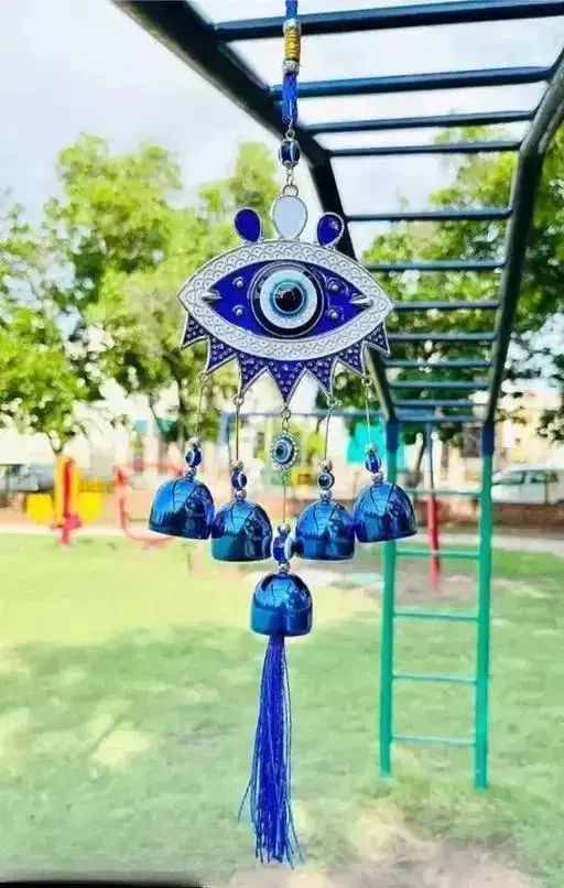 Big evil eye 5 bells Wind Chime