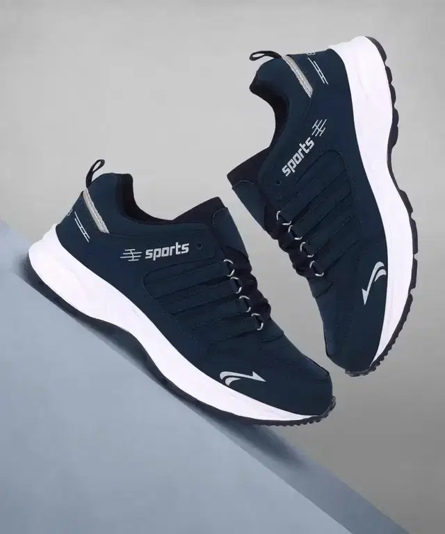 PVC Sports Shoes for Men (Blue, 6)