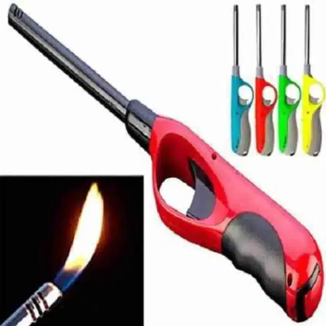 Stainless Steel Refillable Gas Lighter, Multicolor, Pack of 4