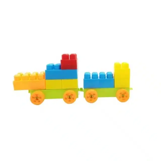 Plastic Educational Stem 40 Pcs Building Blocks Toy Set for Kids, Multicolor