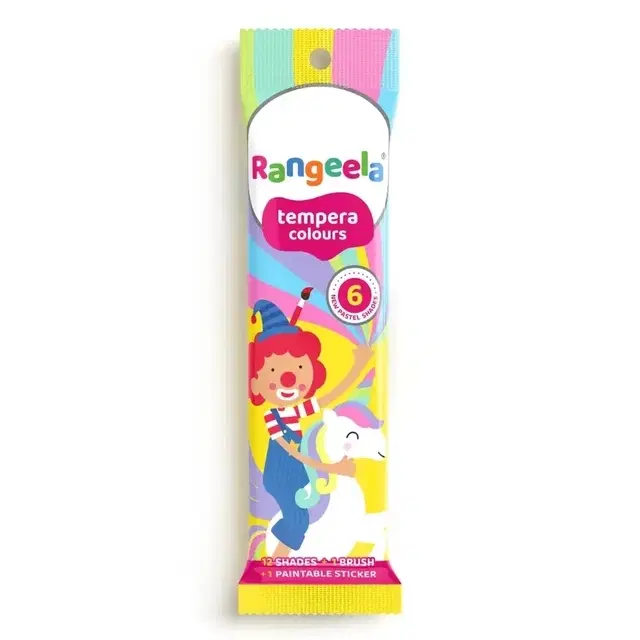 Rangeela Tempera 12 Shade Of 3 ml 36 ml (Unicorn)