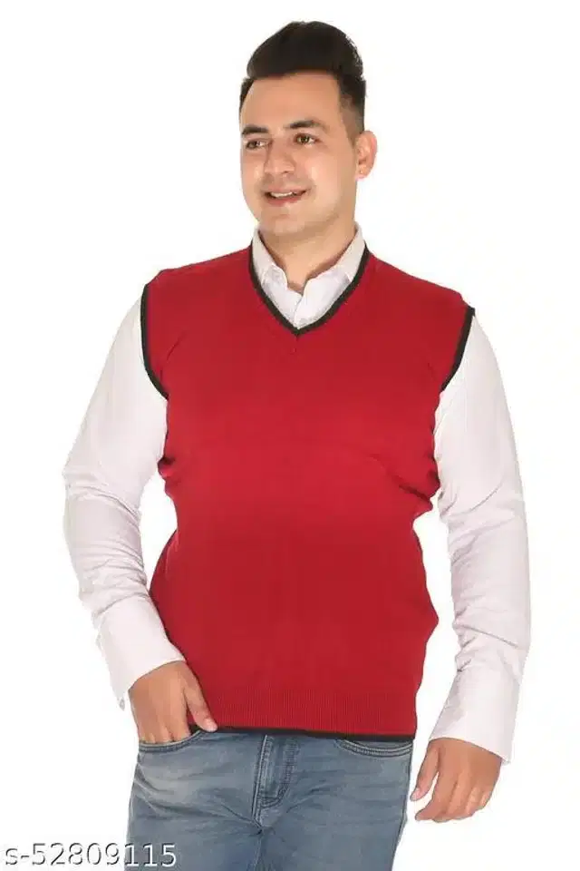 Sweater for Men (Maroon, M)