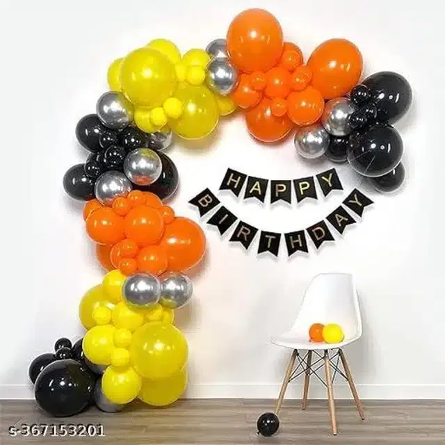 Birthday Party Decoration Kit, Multicolor, Set of 42