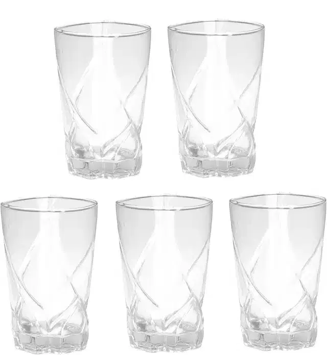 Liquor cum Cocktail Glasses, Transparent, 280 ml, Pack of 5